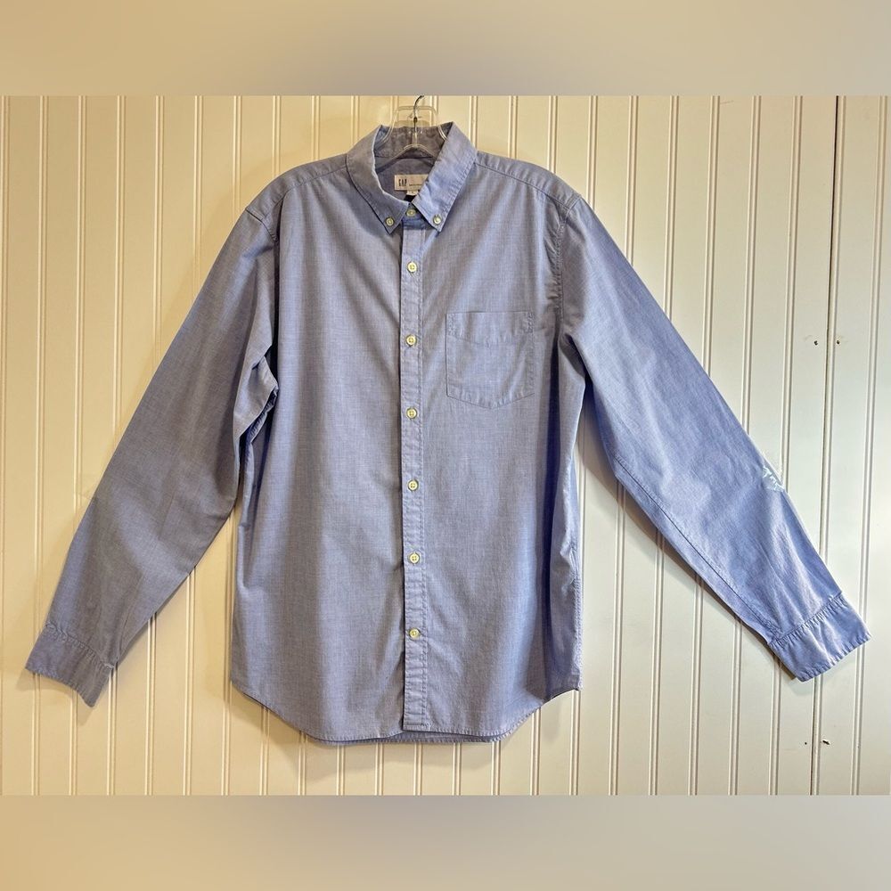 GAP Sky Blue Men's Button-Down Shirt.